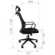 Кресло руководителя CHAIRMAN 545ПГ Россия ткань ТВ черный. Фото товара с разных ракурсов.