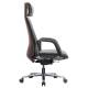 Кресло HAWASAN (ХАВАСАН) PREMIUM EX-820, синхромеханизм, слайдер, экокожа, графит/коричневое, 533238. Фото товара с разных ракурсов.