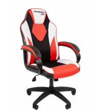 Игровое кресло Chairman Game 17 Россия экокожа черный/красный/белый