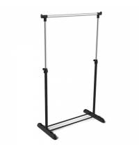 Вешалка для плечиков SHT-WR4340, 1615х860х440 мм, пластик/металл, черная/хром